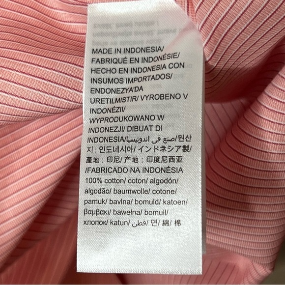 NEW Calvin Klein Mens XXL Slim Fit Button Up Shirt Infinite Cool Pink Striped - Picture 4 of 11